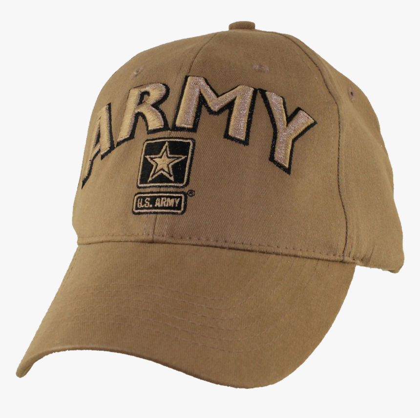 6633 - U - S - Army Cap - Star Logo - Cotton - Coyote - Baseball Cap, HD Png Download, Free Download