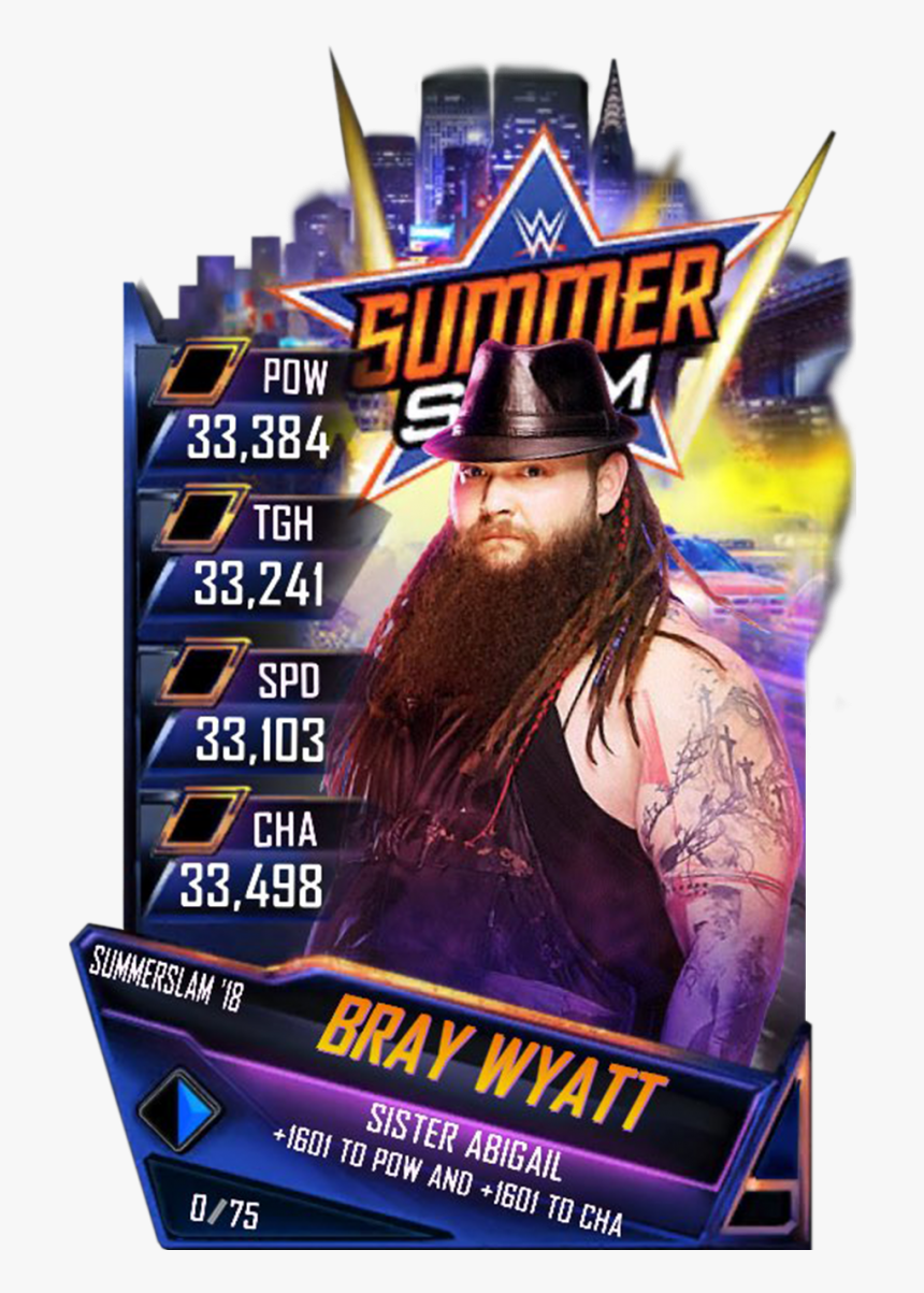 Braywyatt S4 21 Summerslam18 - Wwe Supercard Summerslam 18 Cards, HD Png Download, Free Download