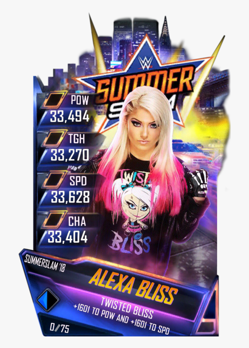 Alexabliss S4 21 Summerslam18 - Wwe Supercard Summerslam 18 Cards, HD Png Download, Free Download