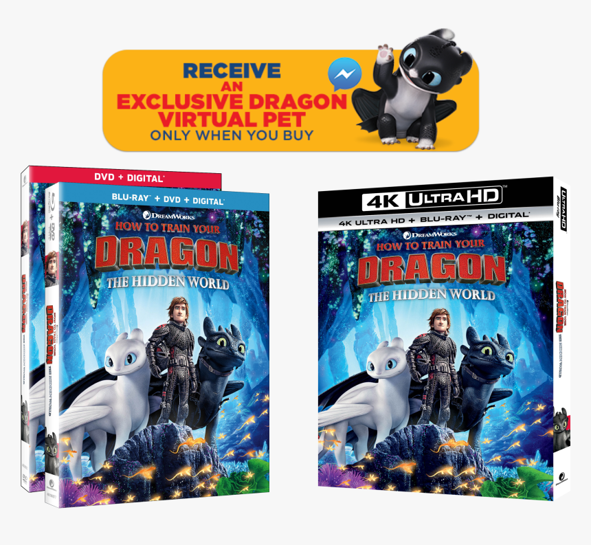 Train Your Dragon 3 Blu Ray, HD Png Download, Free Download