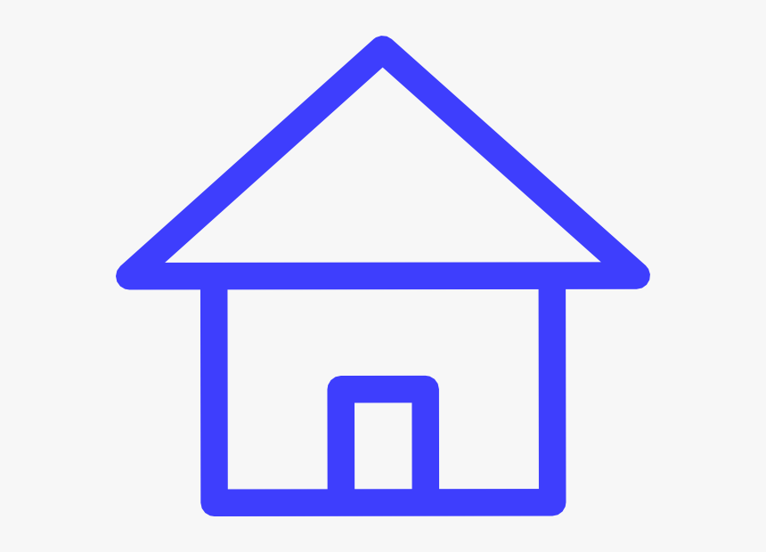 Circle Blue House Icon, HD Png Download, Free Download