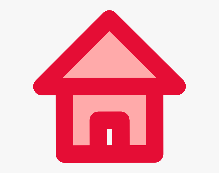 Red Home Icon Clip Art At Clker - Gambar Kartun Home Png, Transparent Png, Free Download
