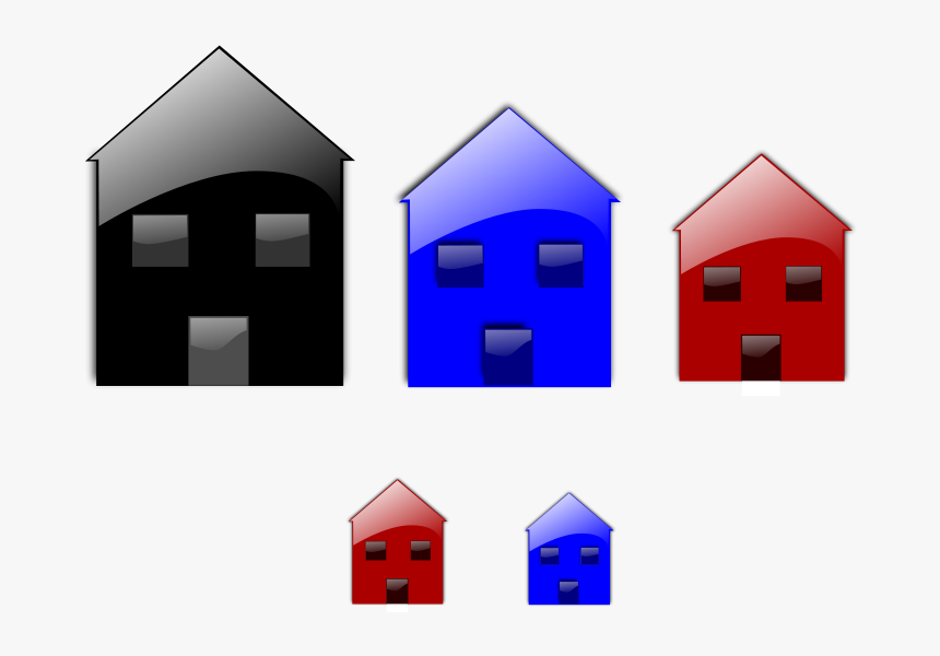 Gloss Home Icon - Bentuk Rumah Vektor Berwarna, HD Png Download, Free Download