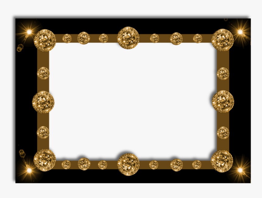 Gold And Black Diamond - Picture Frame, HD Png Download, Free Download