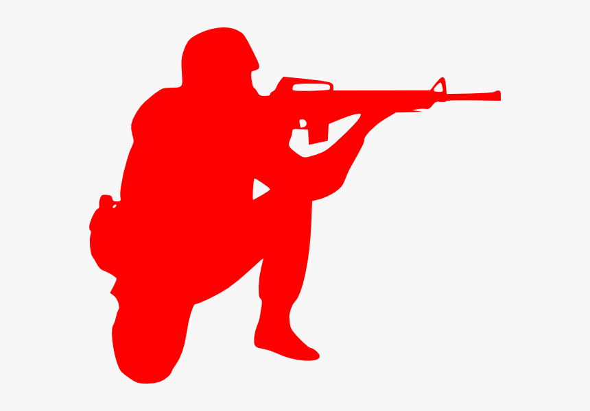 Soldiers Clipart Soldier Salute - Silhouette Soldier Clipart, HD Png Download, Free Download