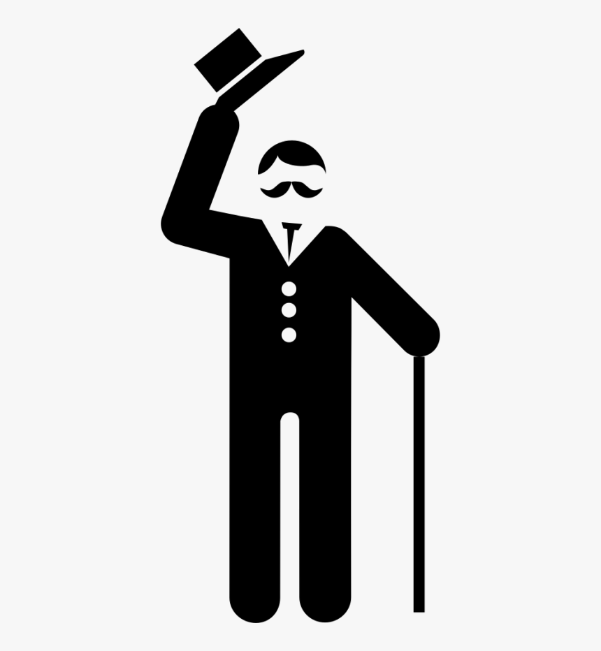 Elegant Man Saluting Svg Png Icon Free Download - Elegant Man Icon, Transparent Png, Free Download