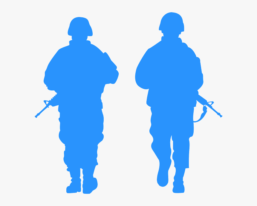 Soldier Silhouettes, HD Png Download, Free Download