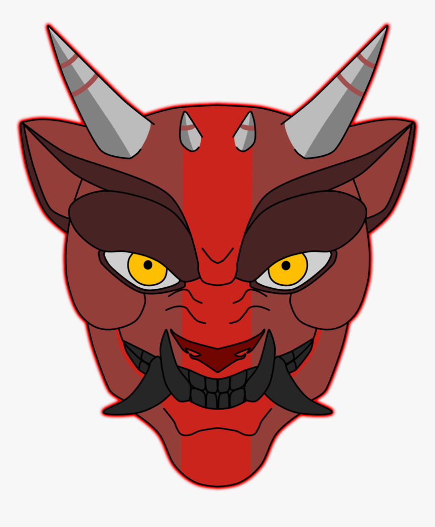 Oni Mask Demon - Oni Mask Transparent Background, HD Png Download, Free Download