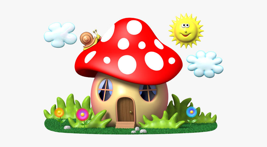 Clip Art Mushroom House, HD Png Download, Free Download