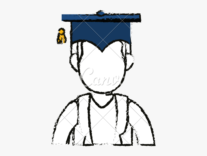 Graduate Drawing Student - Cartoon, HD Png Download, Free Download