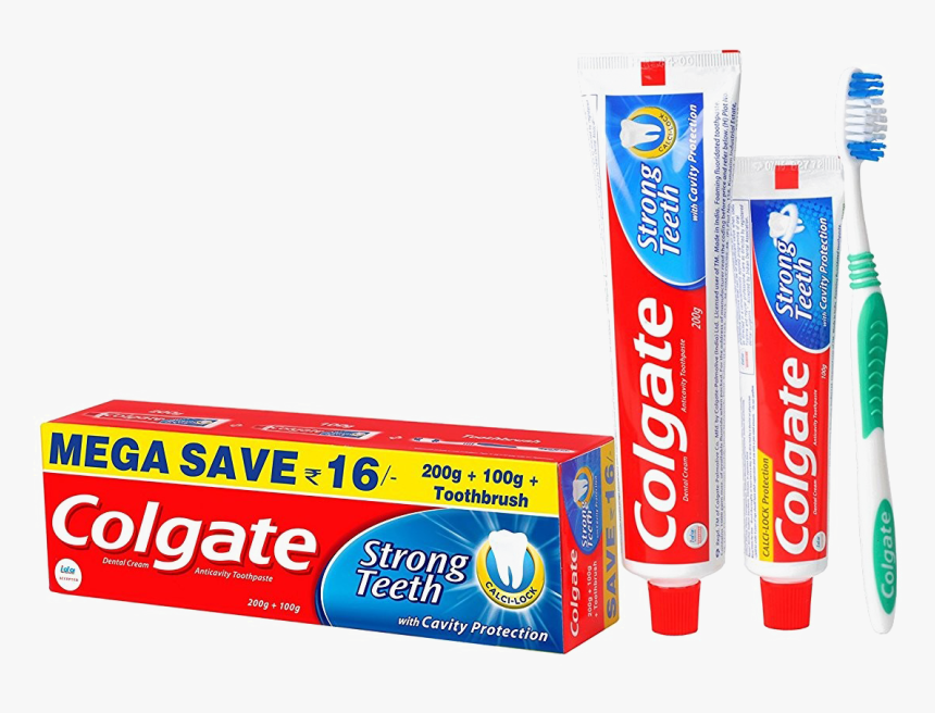 Colgate Free Png Image - Colgate Toothpaste And Toothbrush, Transparent Png, Free Download