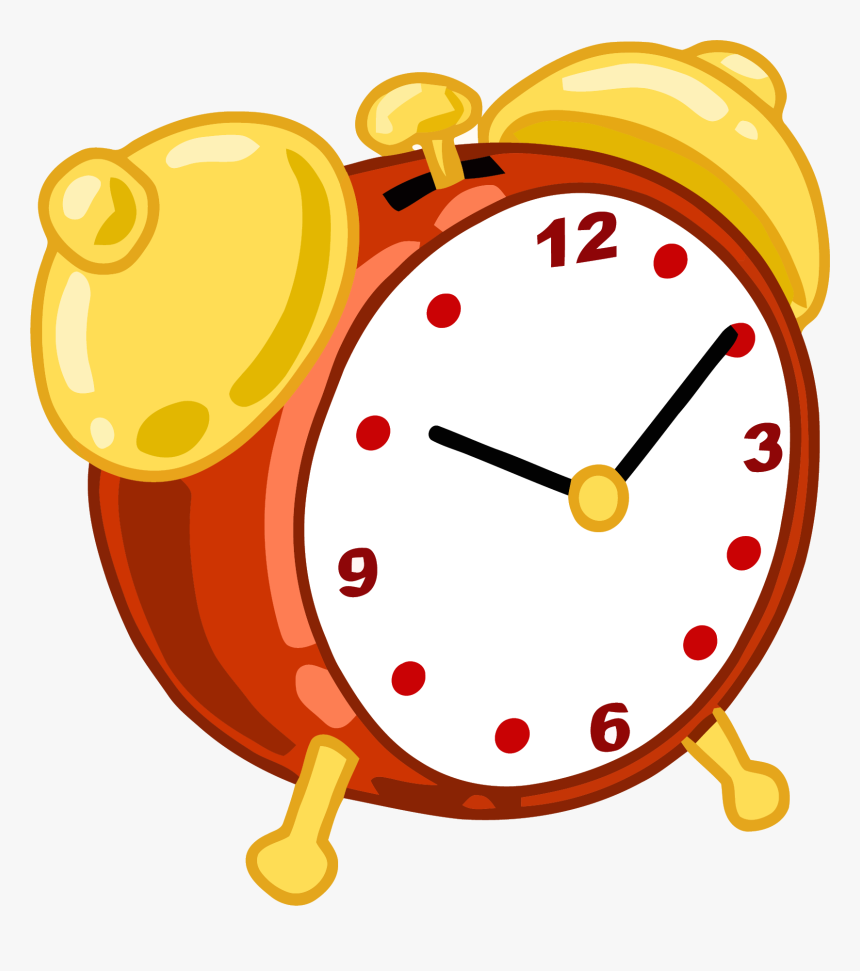Alarm Clock Cartoon Png, Transparent Png - kindpng