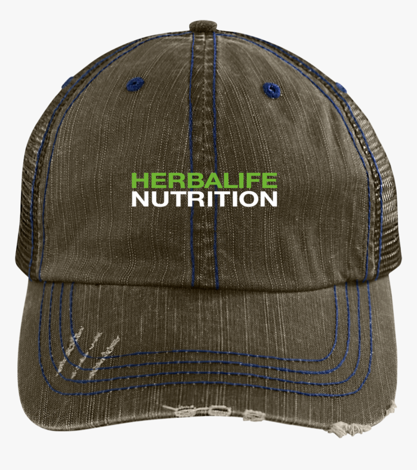 Herbalife Nutrition 6990 Distressed Unstructured Trucker - Trucker Hat, HD Png Download, Free Download
