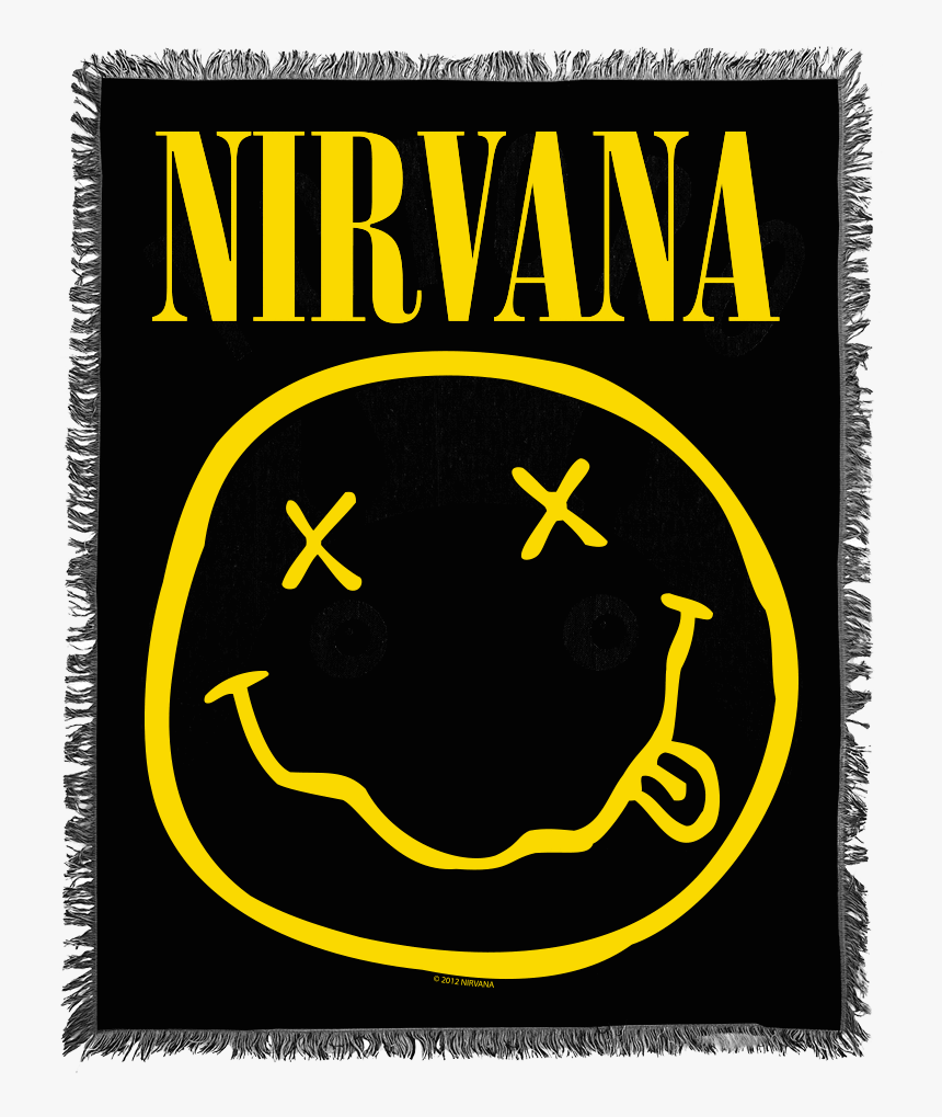 Smiley Woven Blanket - Nirvana Smiley, HD Png Download, Free Download