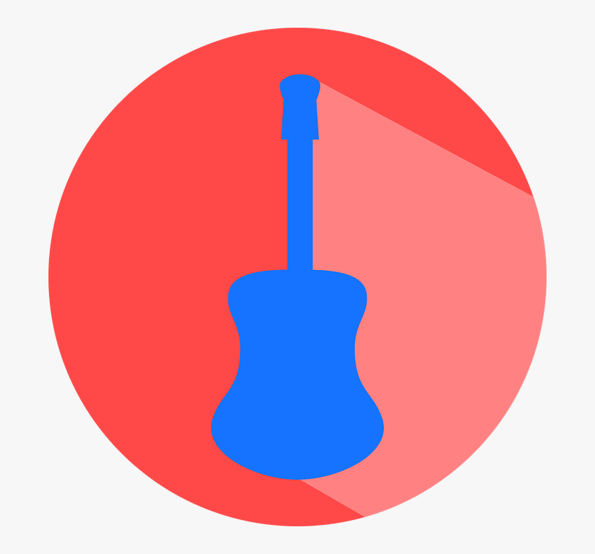 Guitar, Música, Guitar Icon - Guitar Icon Vector Png, Transparent Png, Free Download