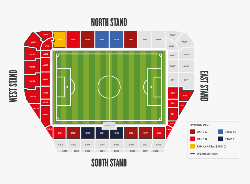 Brentford Community Stadium Seating Plan, HD Png Download, Free Download