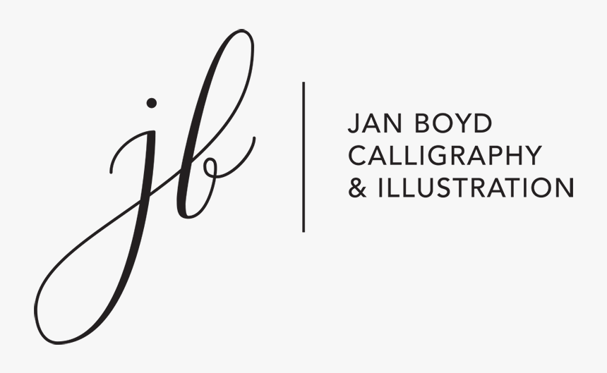 Jan Boyd Calligraphy & Illustration Logo - Logo Calligraphy, HD Png Download, Free Download