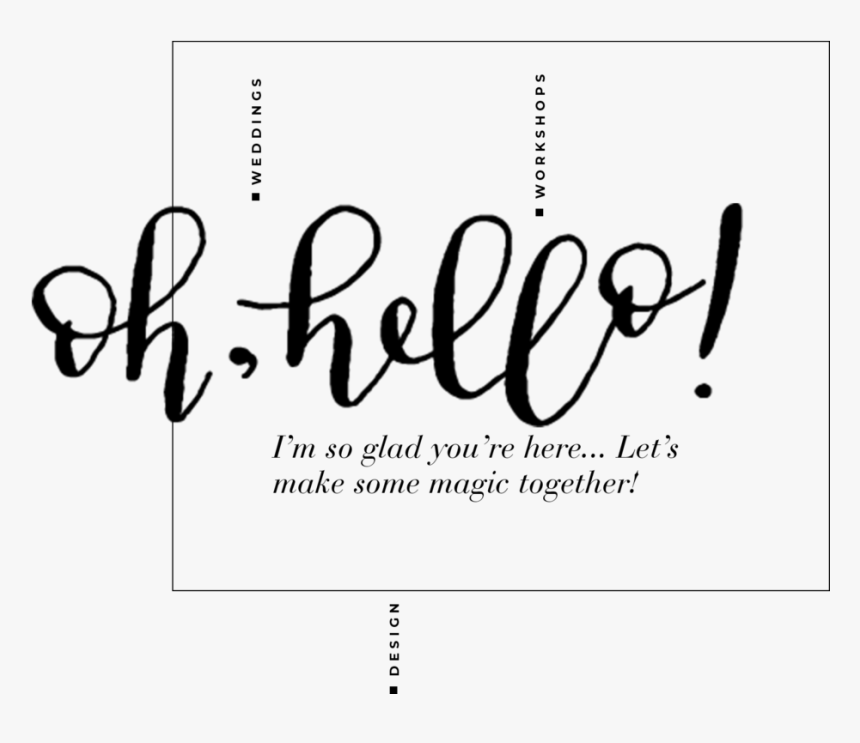 Ohhello - Calligraphy, HD Png Download, Free Download