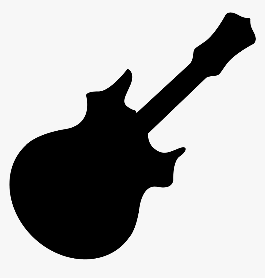 Svg Silhouette Bass - Icono Guitarra Png, Transparent Png, Free Download