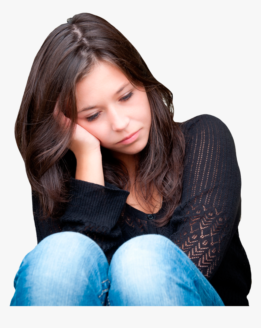 Clip Art Pretty Black Teenage Girls - Teen Worry, HD Png Download, Free Download