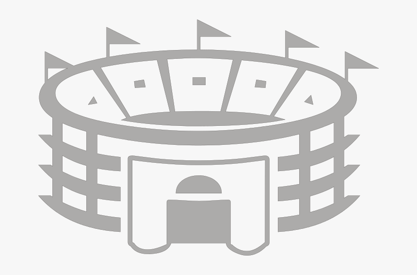 File - Stadium - Svg - Silhouette Of Football Stadium, HD Png Download, Free Download