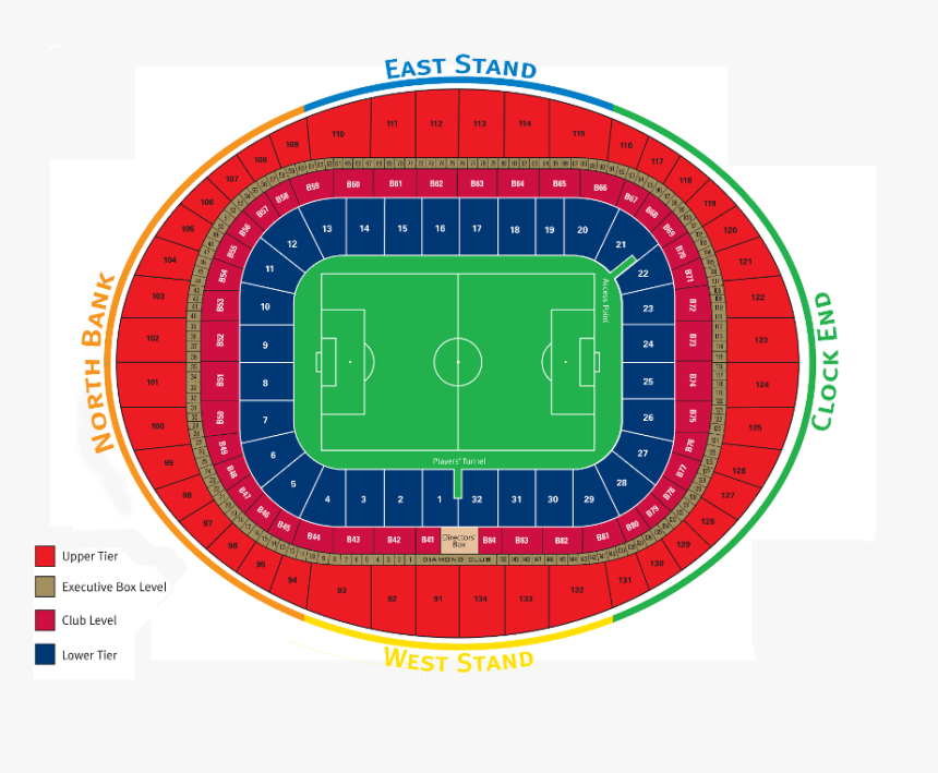 Emirates Stadium Map - Arsenal Stadium Map, HD Png Download, Free Download