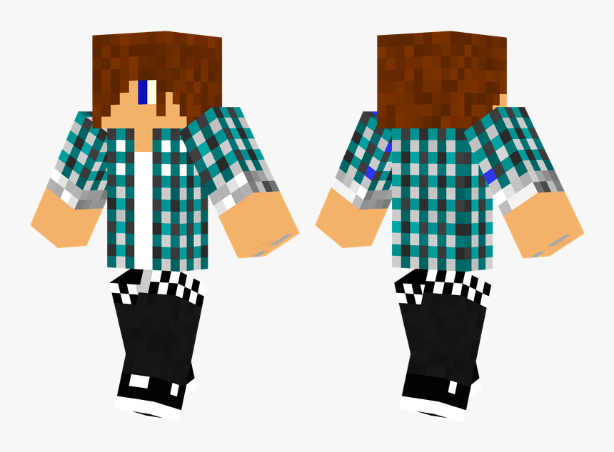 Transparent Teenager Png - Minecraft Skin Striped Shirt, Png Download, Free Download