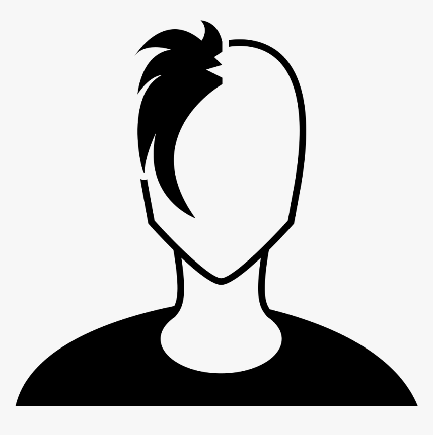 One Sided Hair Of A Male Teenager - Teen Png Icon, Transparent Png, Free Download
