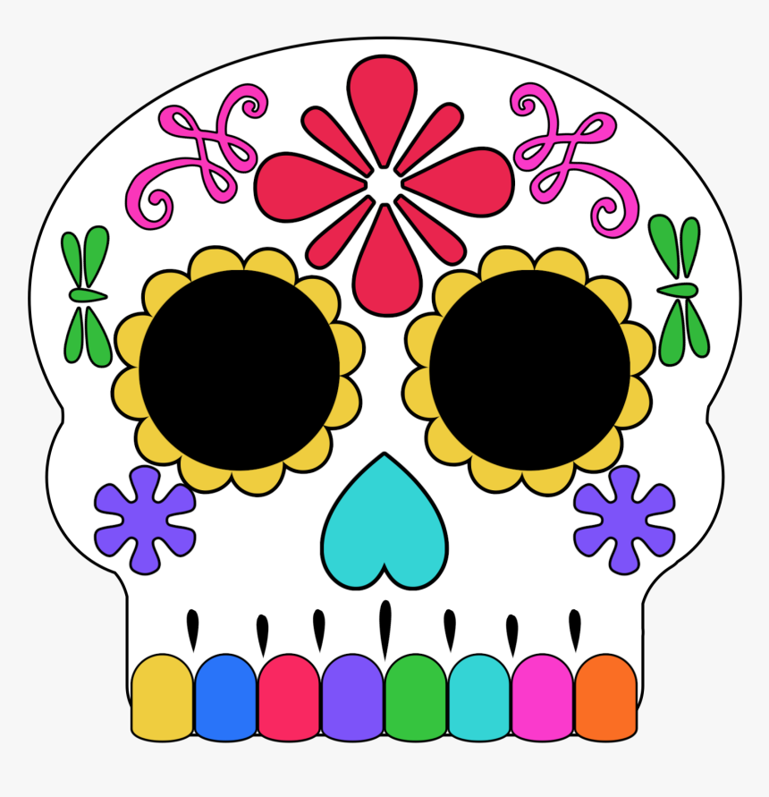 Sugar Skull Mask - Coco Mask For Printing, HD Png Download, Free Download