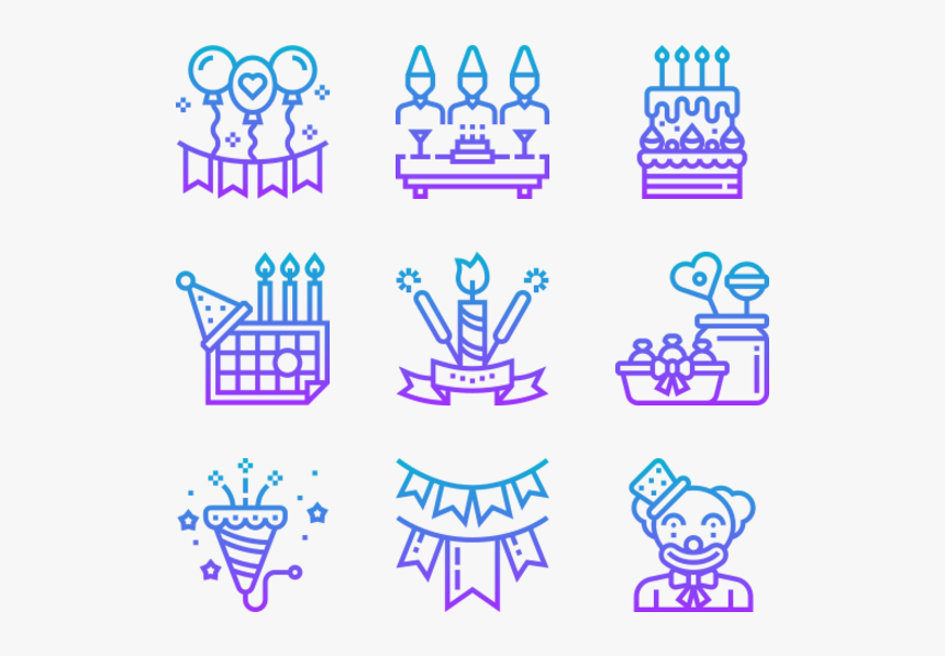 Birthday Party Icon Png, Transparent Png, Free Download