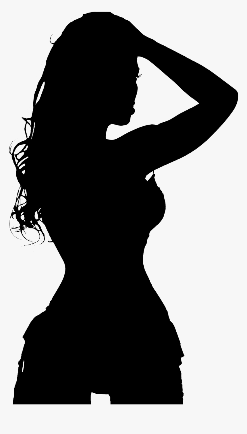 Top Images For Silueta De Mujer On Picsunday - Silueta Negra De Mujer Sexy, HD Png Download, Free Download