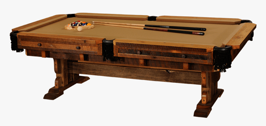 Barnwood Pool Table - Billiard Table, HD Png Download, Free Download