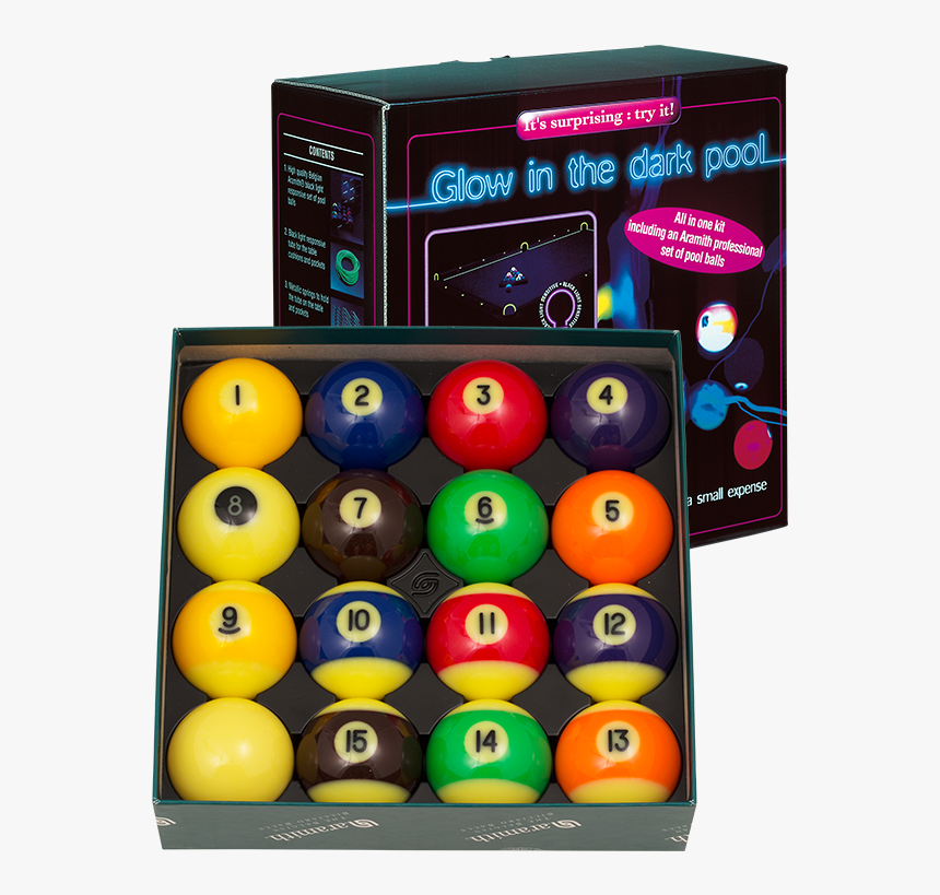 Glow In The Dark Pool Table Balls, HD Png Download, Free Download
