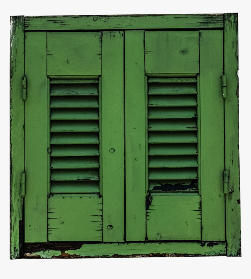 Window Shutter Green Free Photo - Window, HD Png Download, Free Download