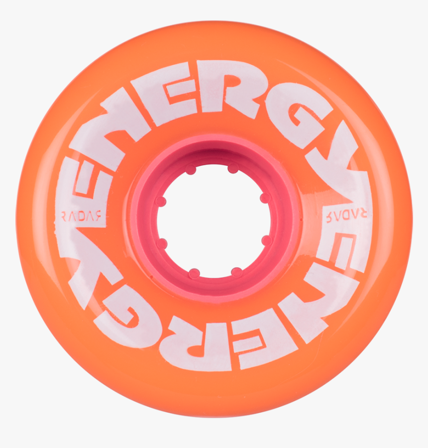 Radar Energy62 Orange Face Rev Web Xlarge - Energy Roller Skate Wheels, HD Png Download, Free Download