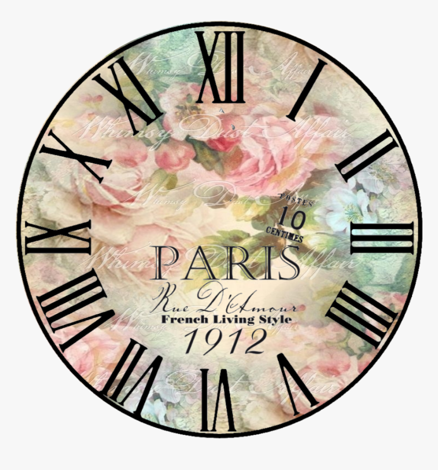 Free Vintage Clock - Roman Numeral Clock Png, Transparent Png, Free Download
