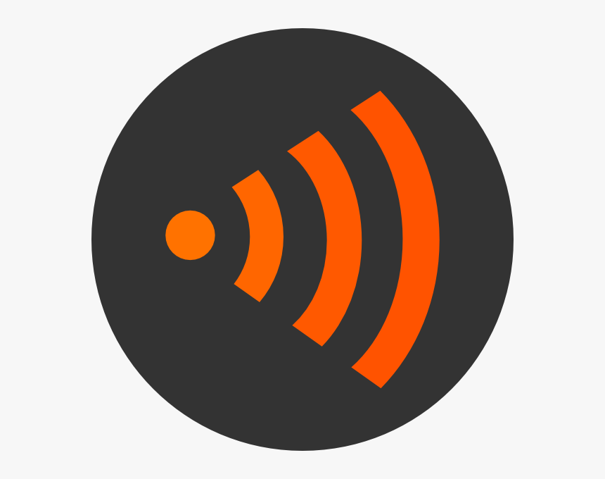 Clip Art Orange Wifi Logo - Circle, HD Png Download, Free Download