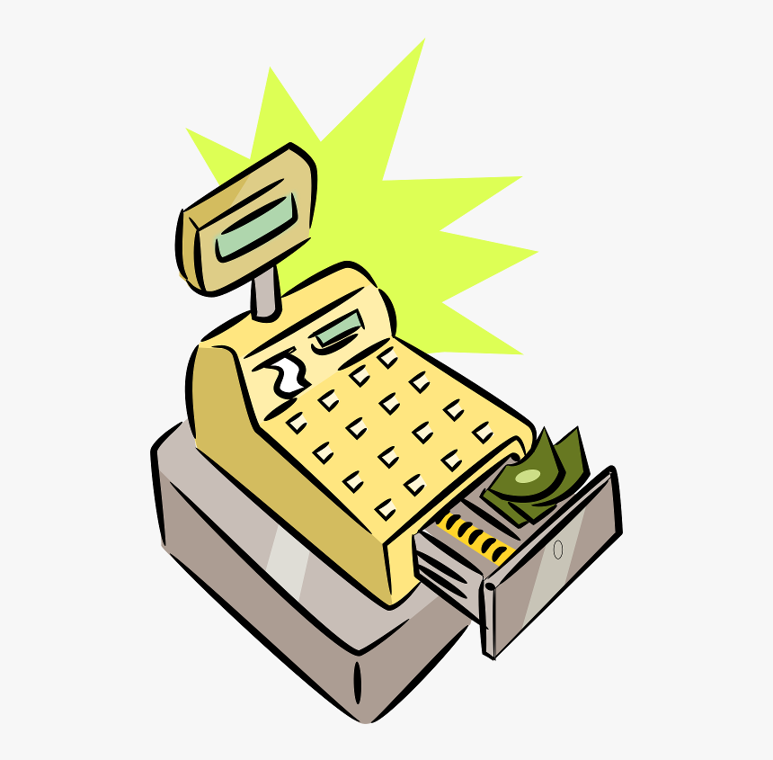 Cash Register Money Clip Art - Transparent Cash Register Clipart, HD Png Download, Free Download