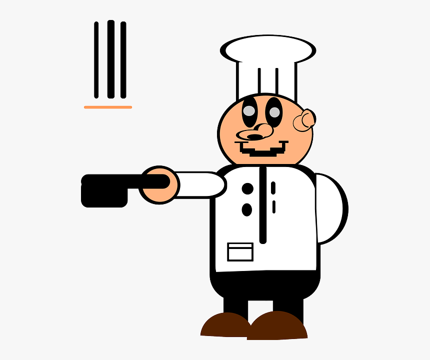 Cook Clipart Chef Cooking Clip Art - Chef Cartoon With Pancakes, HD Png Download, Free Download