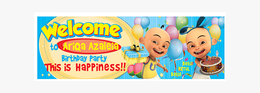 Banner Birthday Upin Ipin, HD Png Download, Free Download