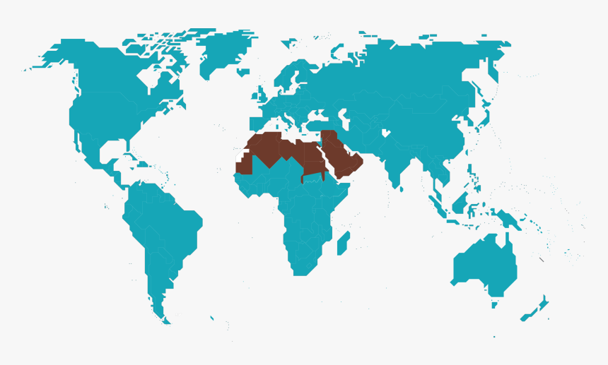 Transparent Arab Png - Mexico On World Map Png, Png Download, Free Download