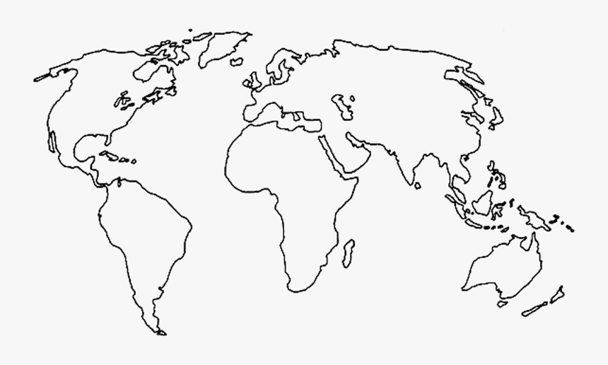 Blank World Map Atlas, HD Png Download, Free Download