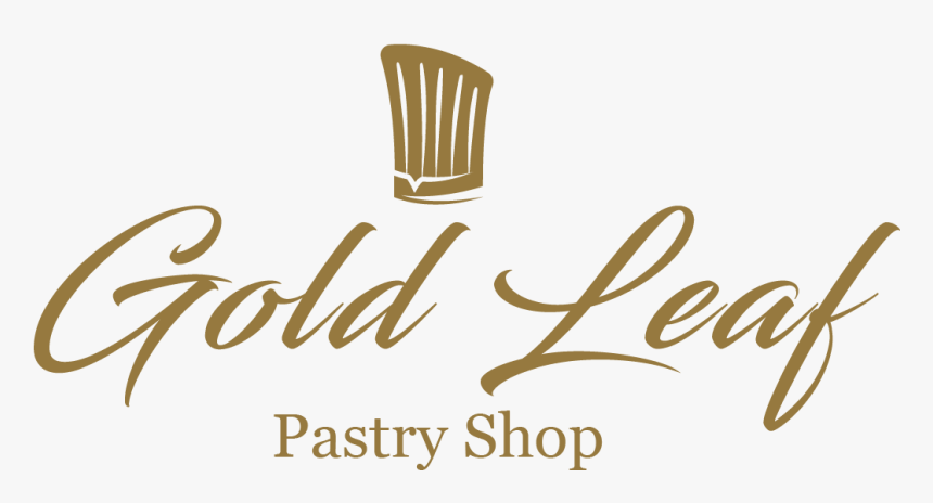 Gold Leaf Pastry Shop Cafe Logo - Calligraphy, HD Png Download, Free Download