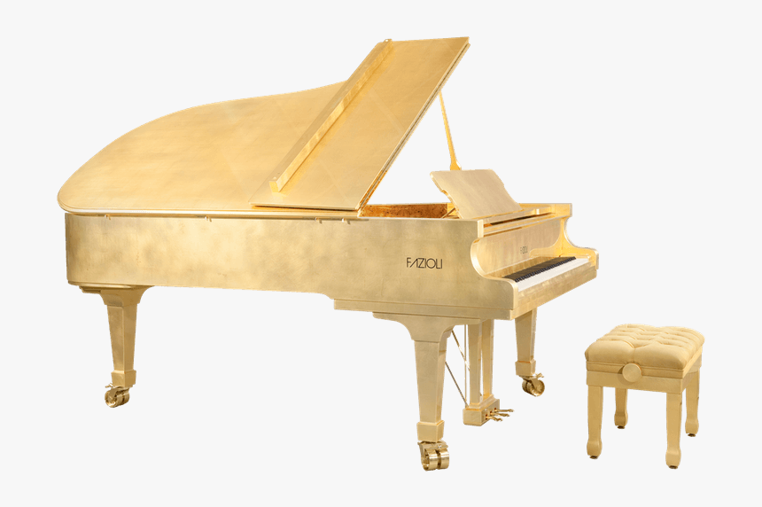 Fazioli Gold Leaf Piano, HD Png Download, Free Download
