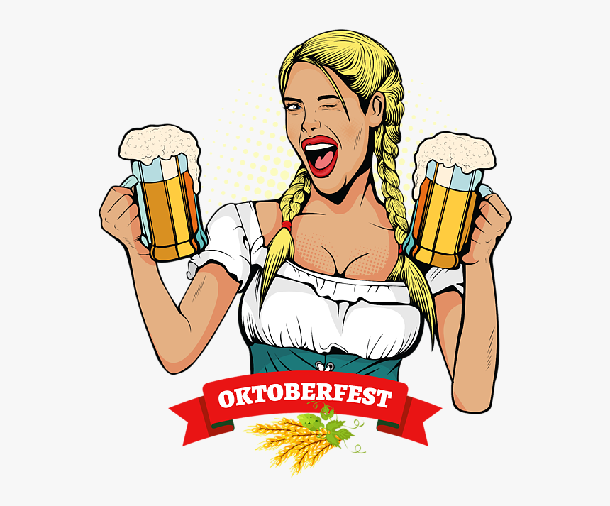 Oktoberfest Girl Illustration, HD Png Download, Free Download