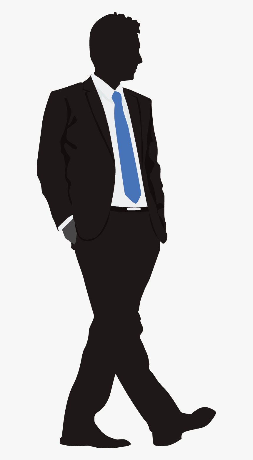 Transparent Man In Suit Silhouette Png - Illustration, Png Download, Free Download