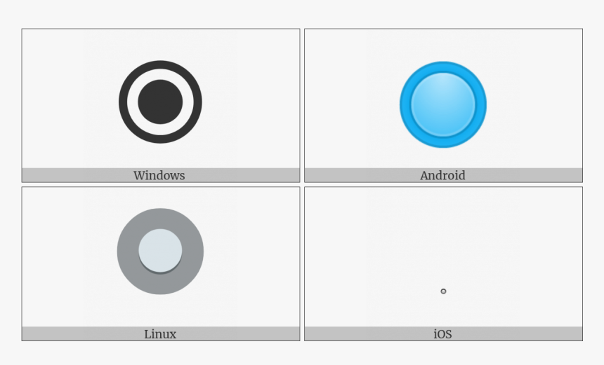 Radio Button On Various Operating Systems - Circle, HD Png Download, Free Download