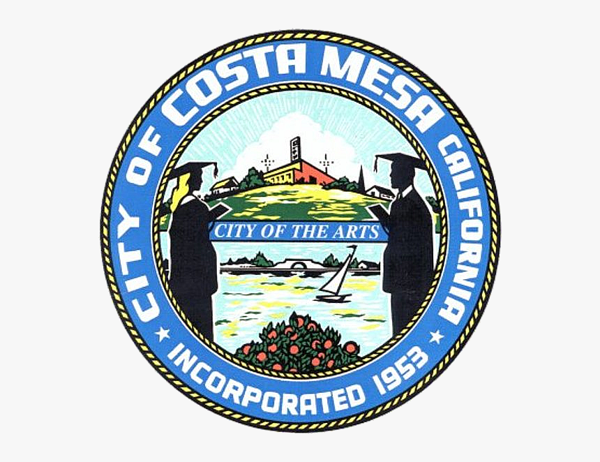 Seal Of Costa Mesa, California - City Of Costa Mesa Logo, HD Png Download, Free Download