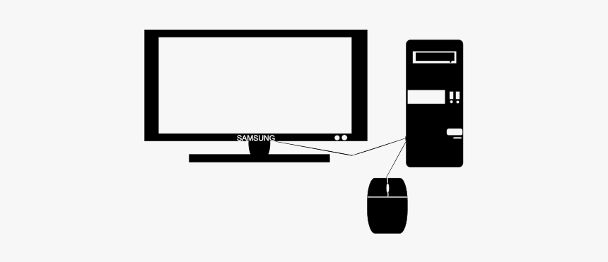 Pc Mesa - Flat Panel Display, HD Png Download, Free Download