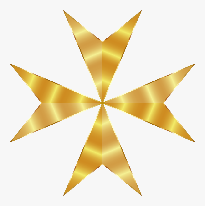 Maltese Cross Christian Cross Gold Bolnisi Cross - Gold Background And Cross, HD Png Download, Free Download